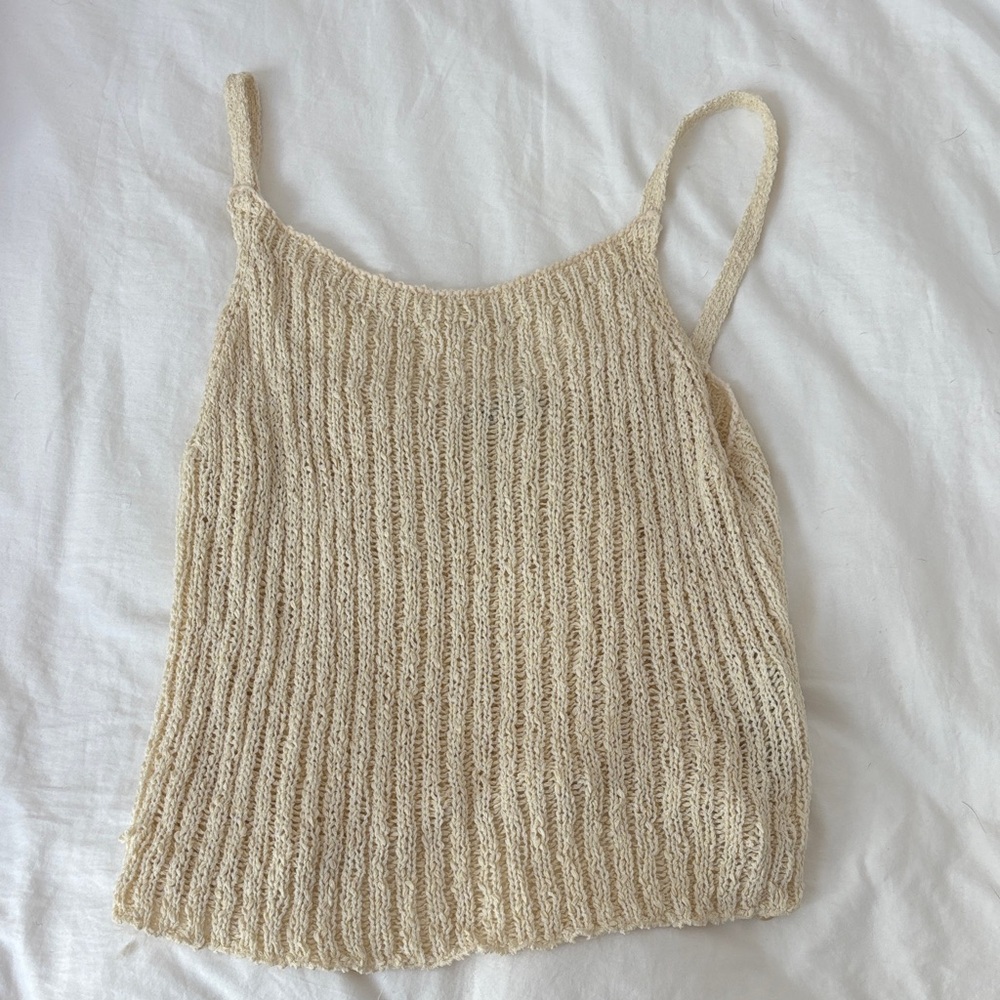 Zara Beige Knit Camisole